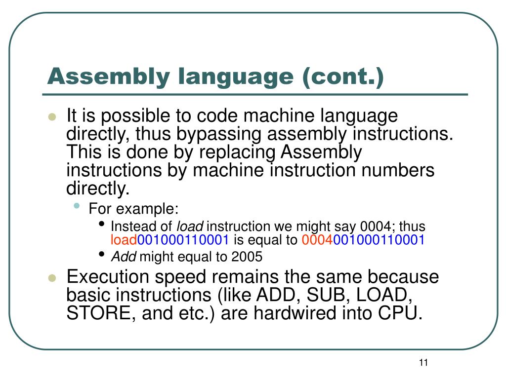 PPT Machine Language PowerPoint Presentation, free download ID4000863