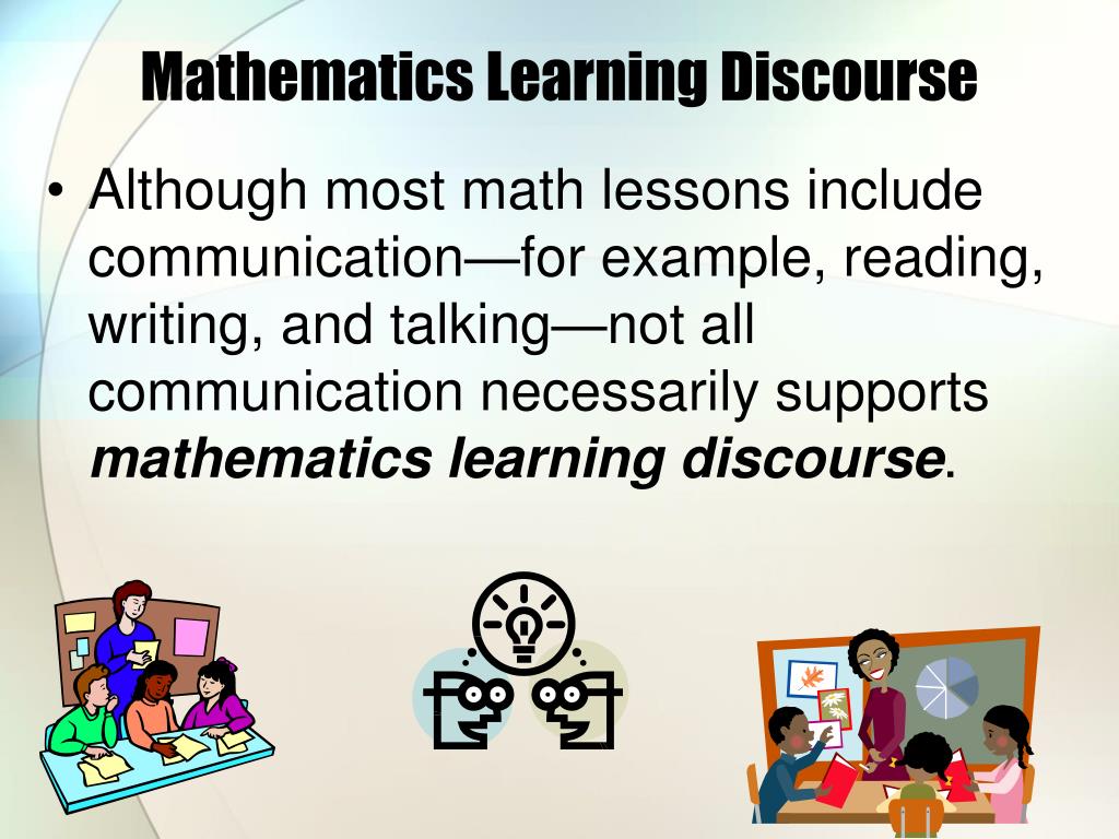 PPT A Mathematics Learning Discourse PowerPoint Presentation, free