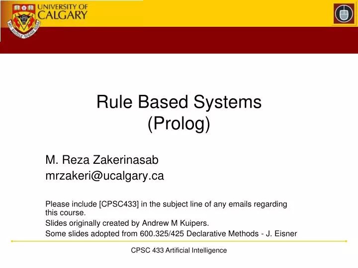 PPT Rule Based Systems (Prolog) PowerPoint Presentation ID4002229