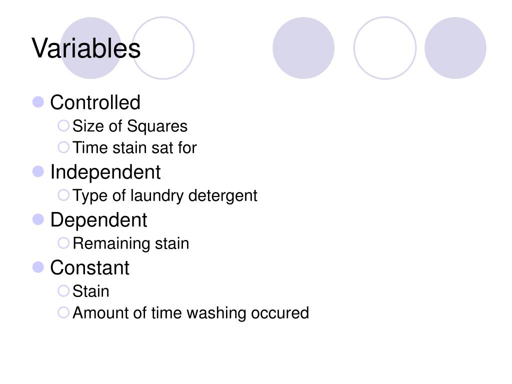 PPT Testing the Efficiency of Regular Laundry Detergent against High