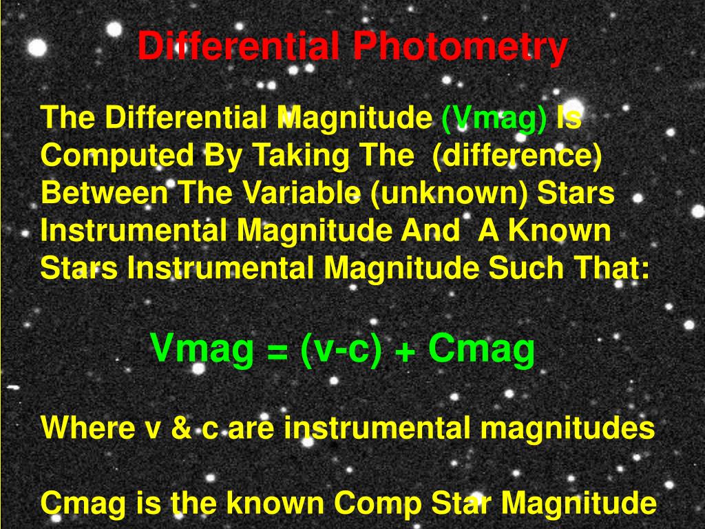 PPT Variable Star Differential Photometry PowerPoint Presentation