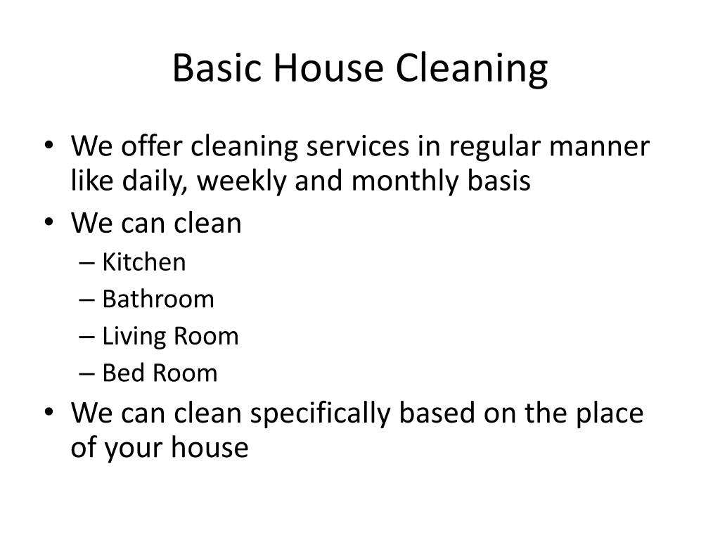 PPT Best Maids Excellent House Cleaning Service PowerPoint