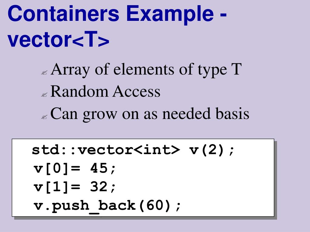 PPT The Standard C++ Library PowerPoint Presentation, free download