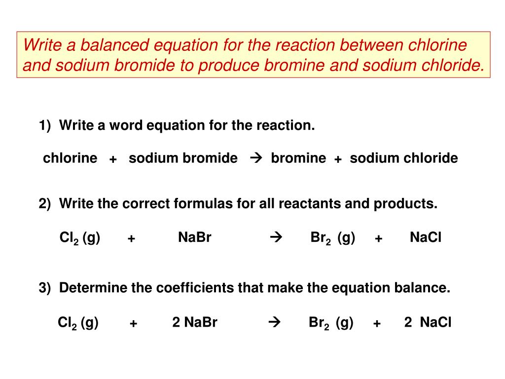 PPT Describing a Chemical Reaction PowerPoint Presentation, free
