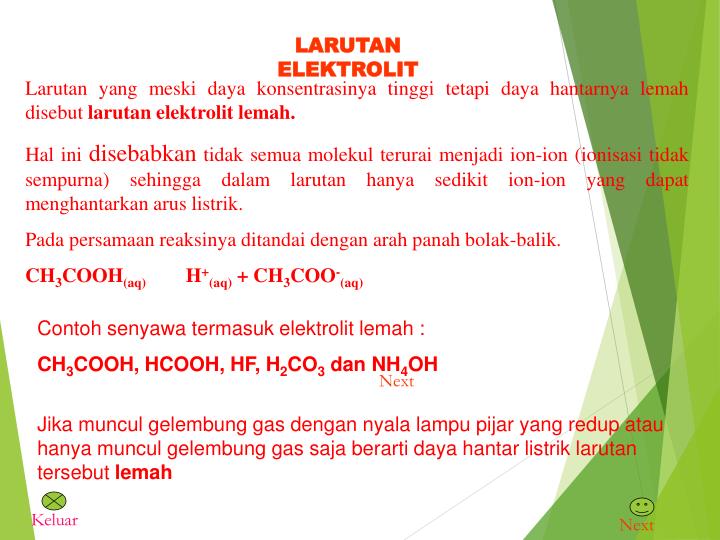 PPT LARUTAN ELEKTROLIT DAN NON ELEKTROLIT PowerPoint