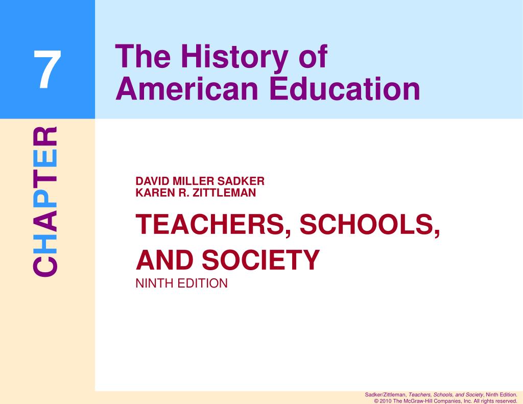 PPT The History of American Education PowerPoint Presentation, free