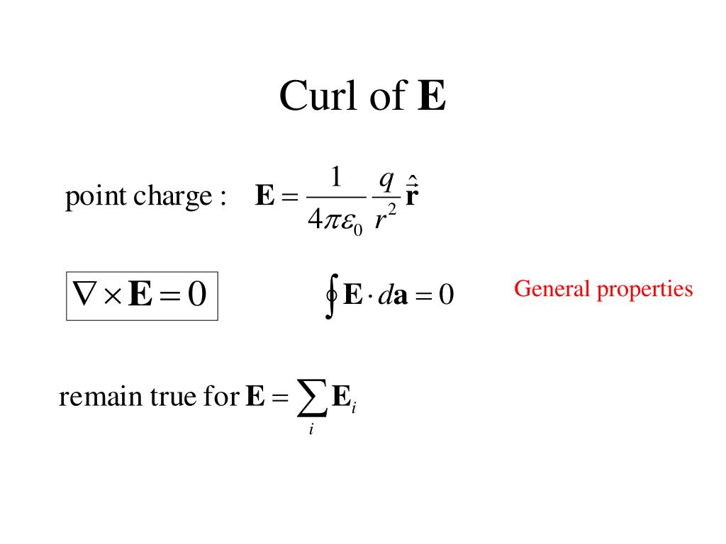 PPT Divergence and Curl of Electrostatic Fields PowerPoint