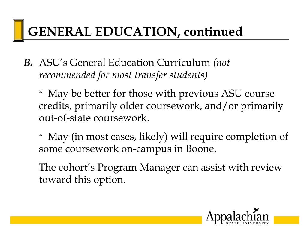 PPT Fulltime & Daytime, at the ASU CenterHickory, East CVCC Campus