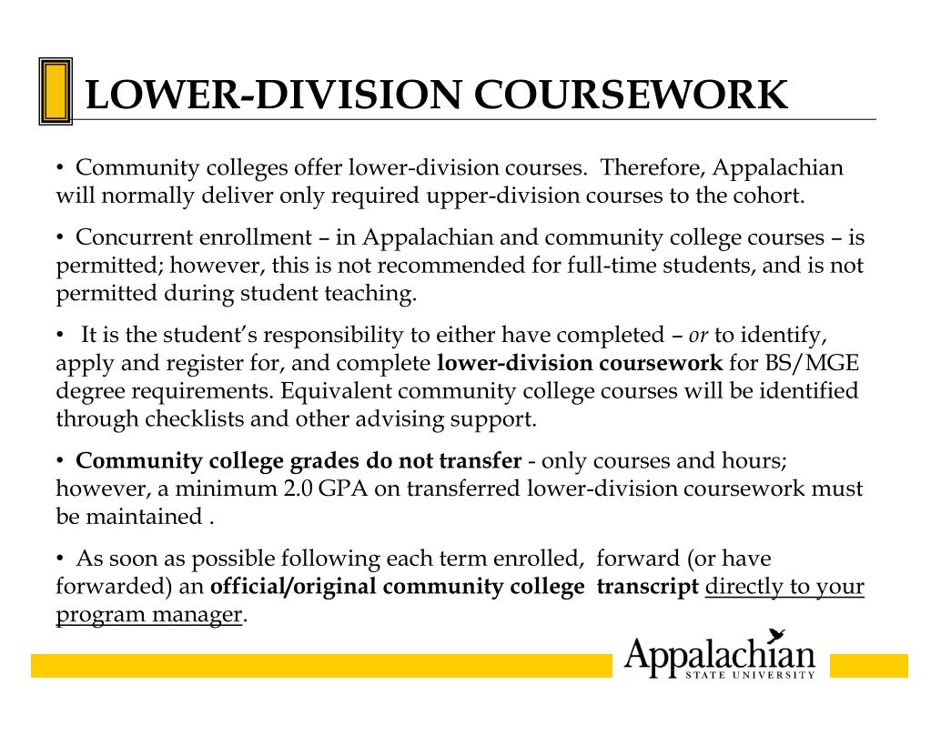 PPT Fulltime & Daytime, at the ASU CenterHickory, East CVCC Campus