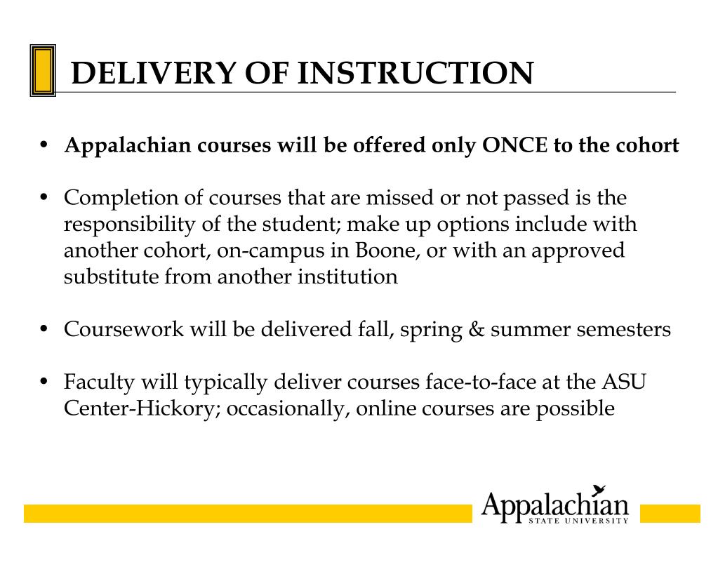PPT Fulltime & Daytime, at the ASU CenterHickory, East CVCC Campus