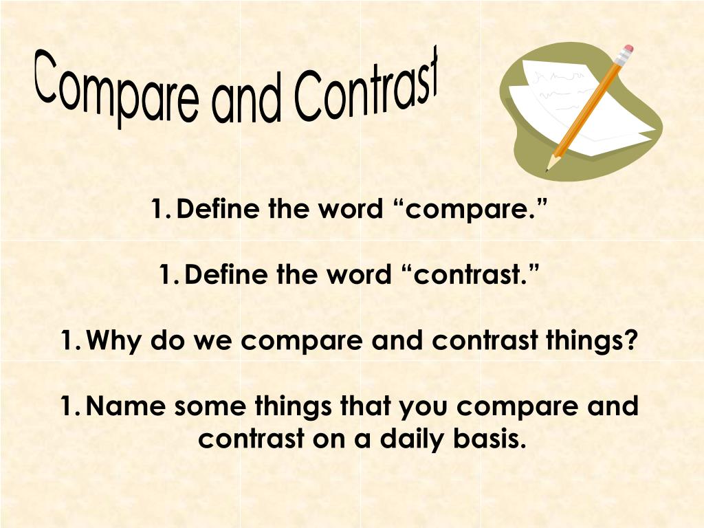 PPT Compare and Contrast PowerPoint Presentation, free download ID4013708