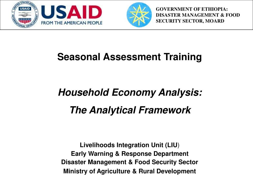 PPT Seasonal Assessment Training Household Economy Analysis The