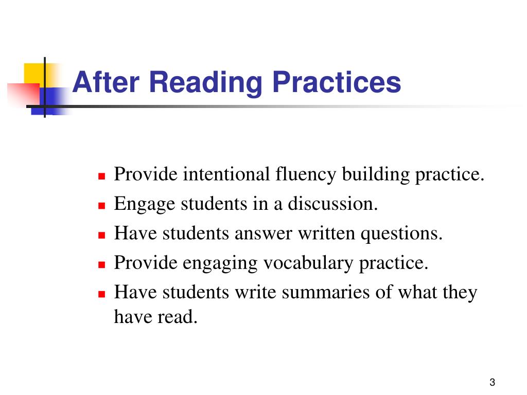PPT Reading Comprehension in the Elementary Grades After Passage