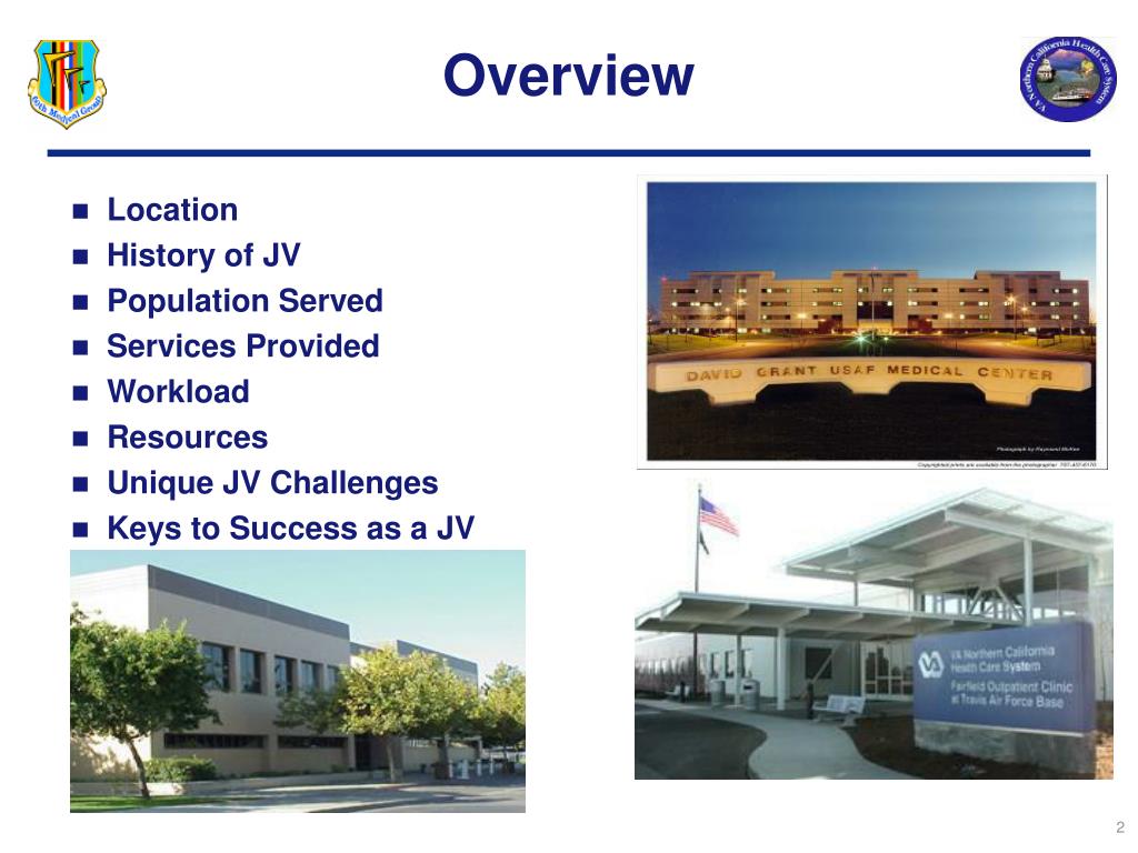 PPT Joint Venture Overview David Grant Medical Center VA Northern