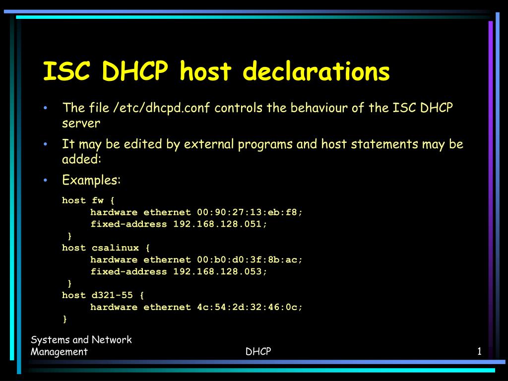 PPT Dynamic Host Configuration Protocol (DHCP) and Domain Name System