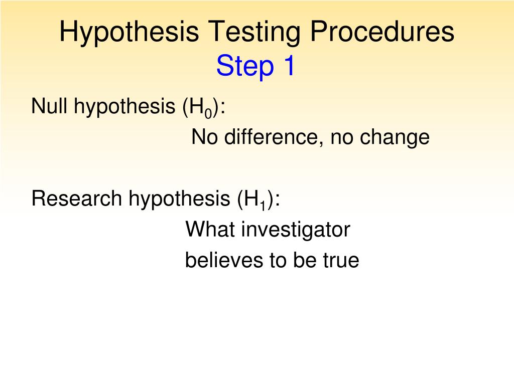 PPT Hypothesis Testing Procedures PowerPoint Presentation, free download ID4023524