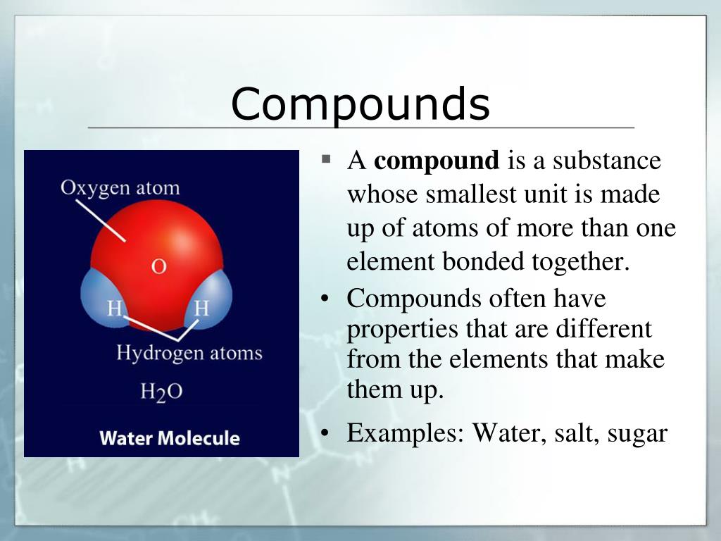 PPT Elements, Compounds & Mixtures PowerPoint Presentation, free