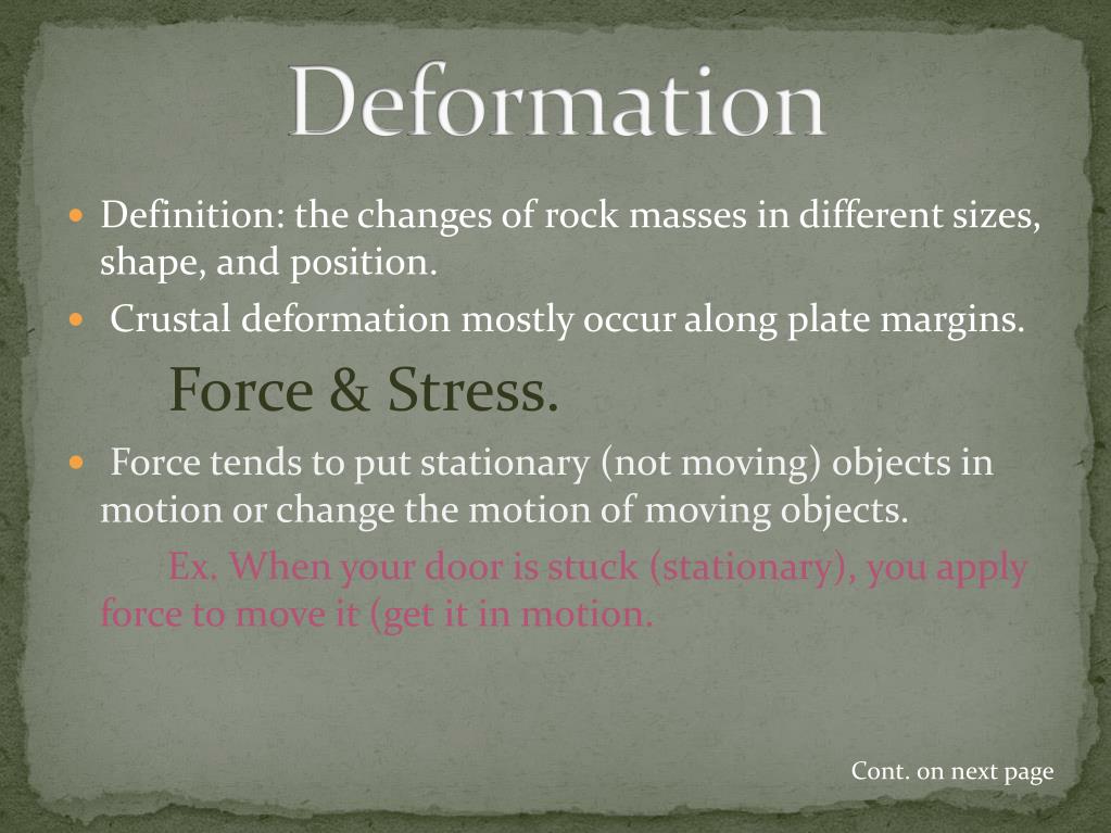 PPT Deformation PowerPoint Presentation, free download ID4024075