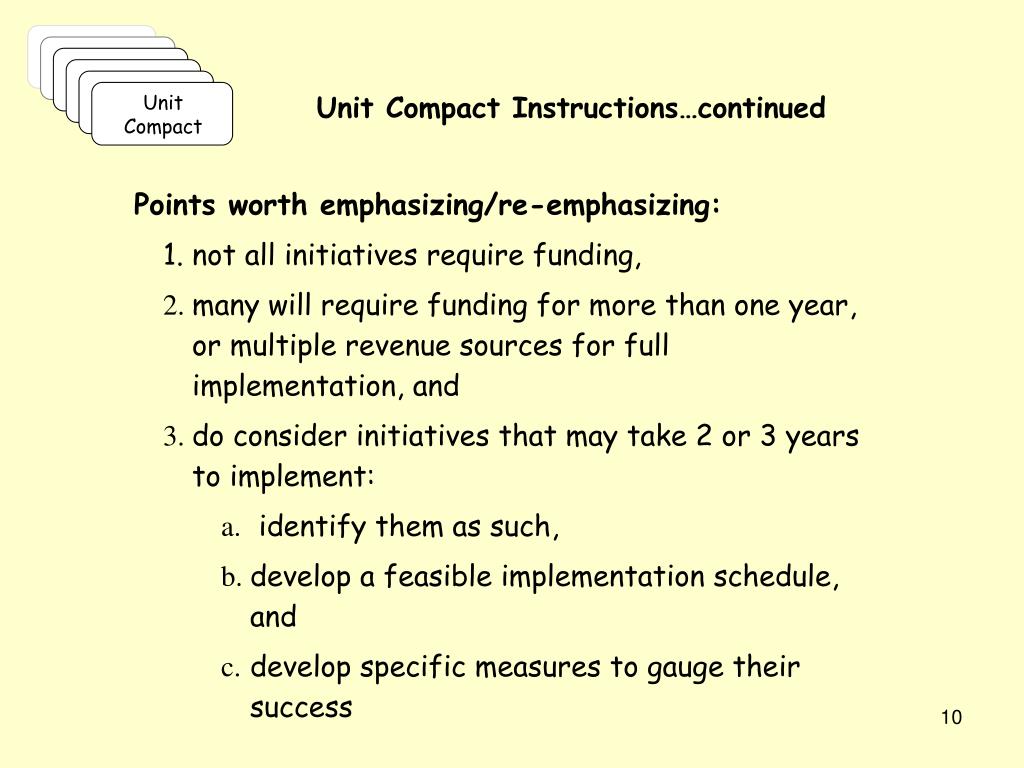 PPT Administrative Units Compact Planning Details PowerPoint