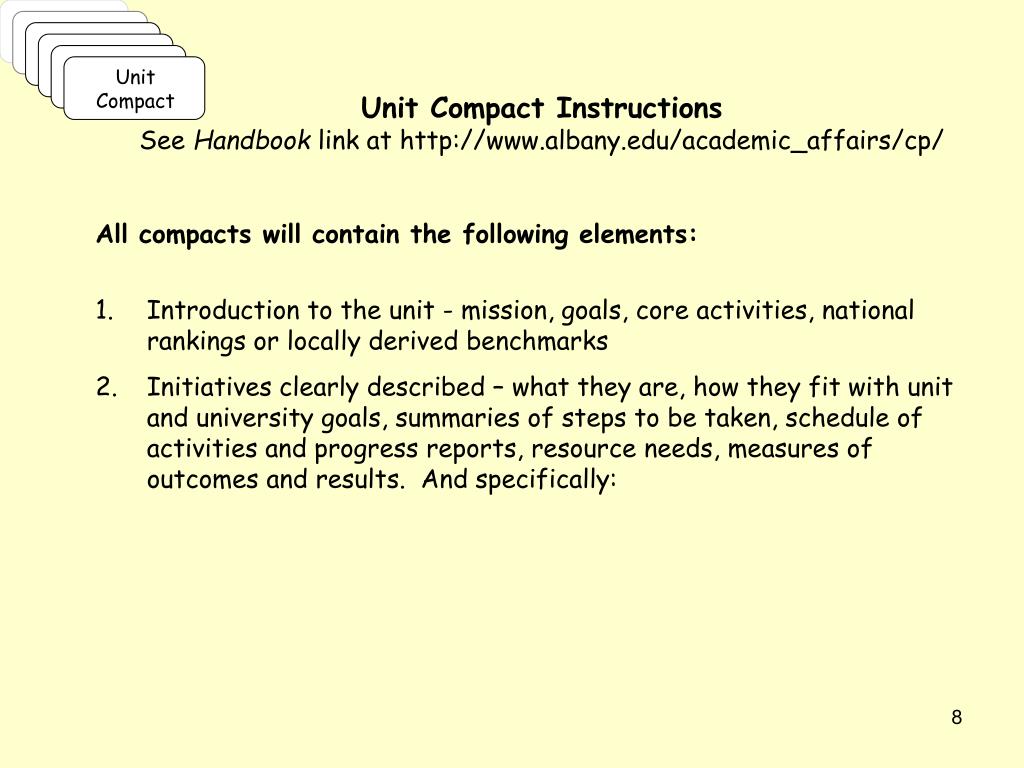 PPT Administrative Units Compact Planning Details PowerPoint