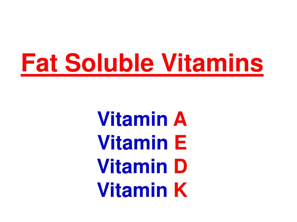 PPT Fat Soluble Vitamins Vitamin A Vitamin E Vitamin D Vitamin K PowerPoint Presentation ID