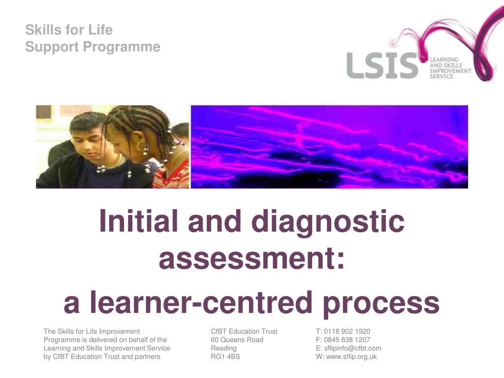 Ppt Initial And Diagnostic Assessment A Learner Centred Process