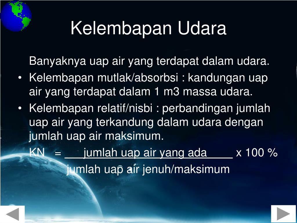 Banyaknya Uap Air Yang Terkandung Di Udara Disebut Coba Sebutkan