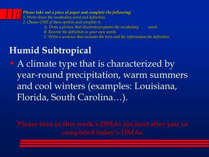 PPT Humid Subtropical PowerPoint Presentation, free download ID4033177