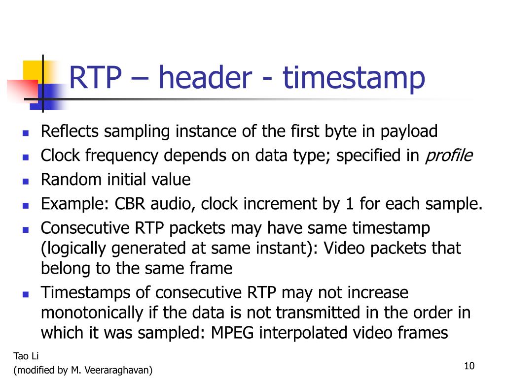 PPT RTP A Transport Protocol for RealTime Applications PowerPoint