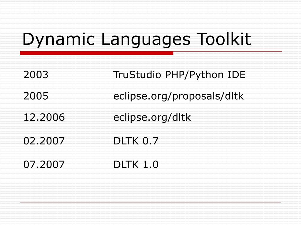 PPT Dynamic Languages Toolkit PowerPoint Presentation, free download