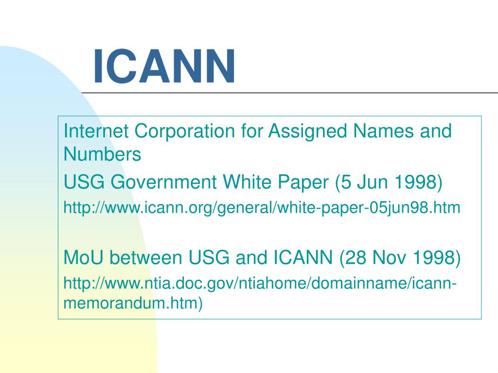PPT of ICANN PowerPoint Presentation, free download