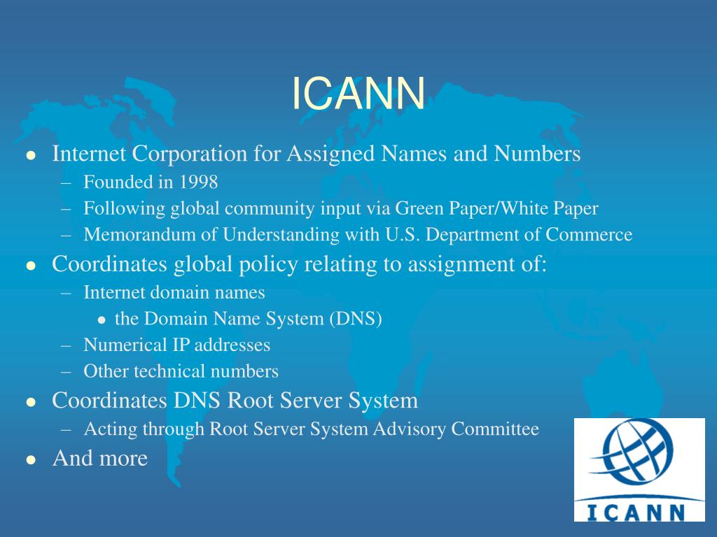PPT ICANN PowerPoint Presentation, free download ID4036671