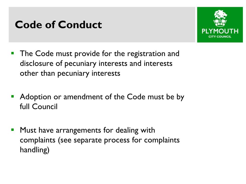 What Is Conduct Code at Johnnie Robbins blog