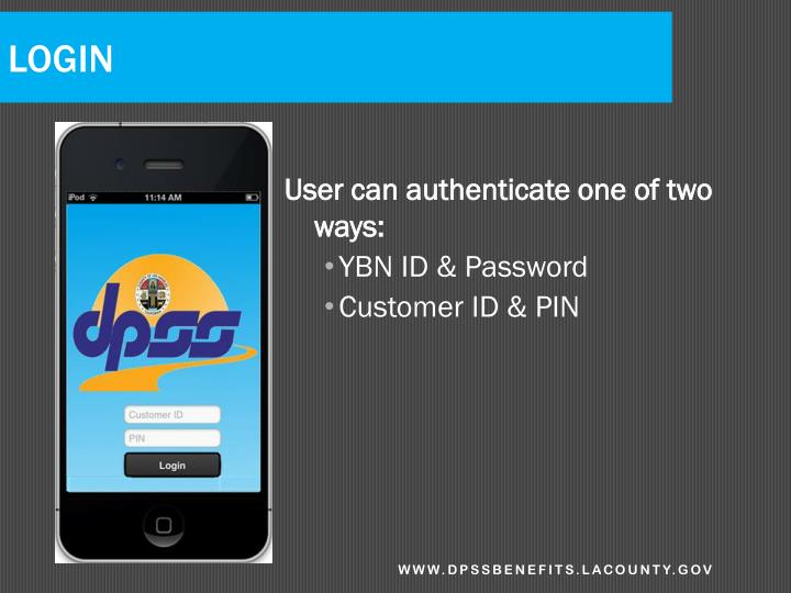 PPT Your Benefits NOW! DPSSBenefits.lacounty DPSS Self Service Portal