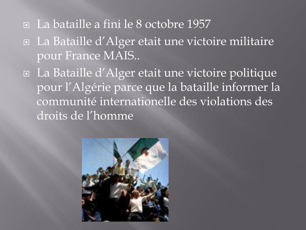 PPT La Bataille D’Alger PowerPoint Presentation, free download ID