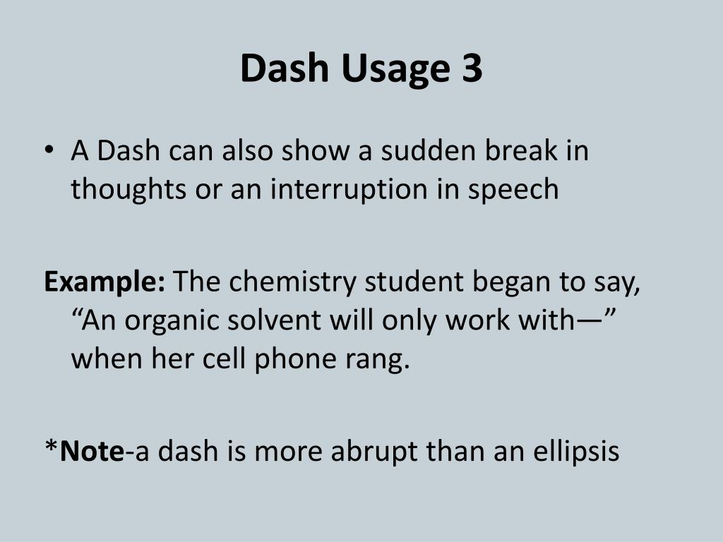 PPT Using Dashes and Parentheses PowerPoint Presentation, free