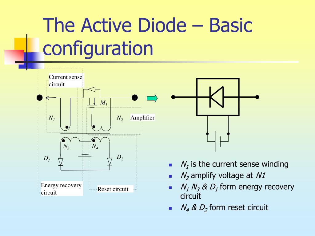 PPT The Active Diode A Current Driven Synchronous Rectifier