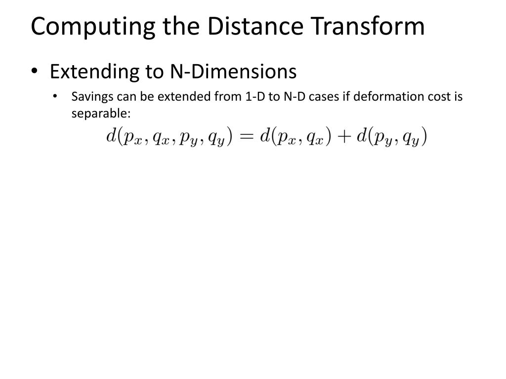 PPT Pictorial Structures and Distance Transforms PowerPoint