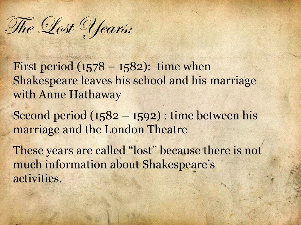 PPT William Shakespeare (1564 1616) PowerPoint