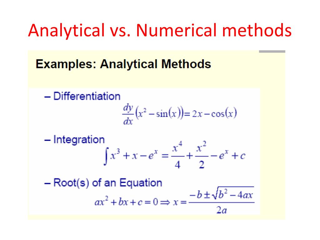 Example Of Numerical Methods And Numerical Analysis at Jamel Calhoun blog