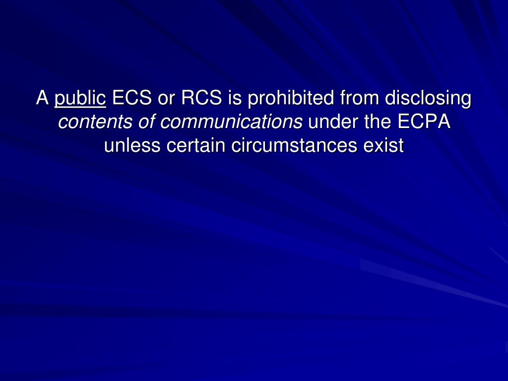 PPT An Overview of the Electronic Communications Privacy Act
