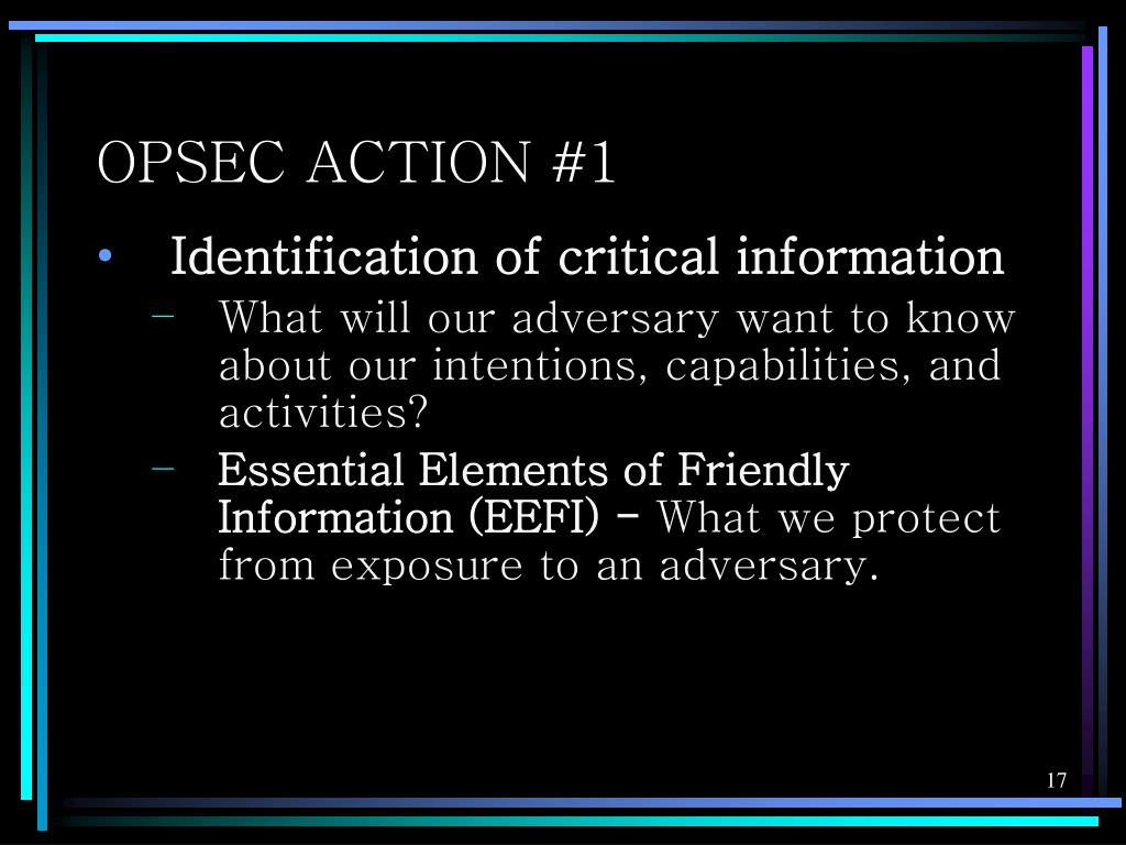 PPT OPERATIONS SECURITY and FORCE PROTECTION PowerPoint Presentation