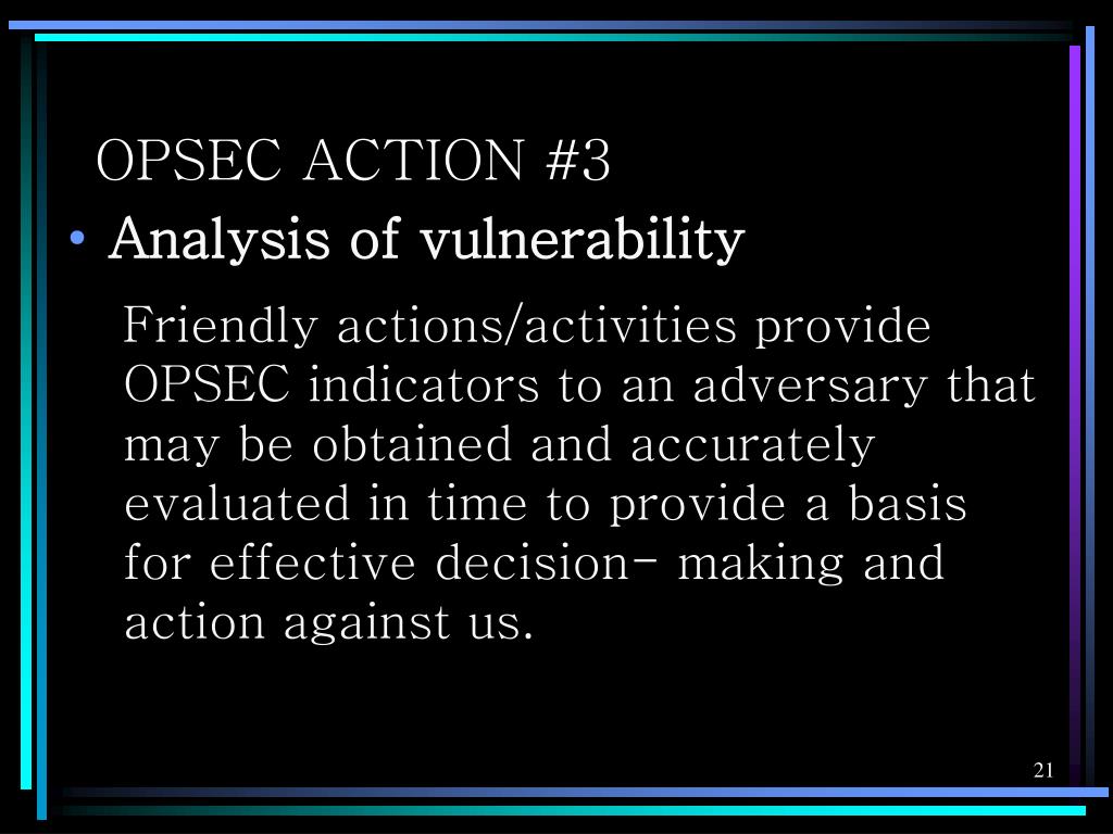 PPT OPERATIONS SECURITY and FORCE PROTECTION PowerPoint Presentation