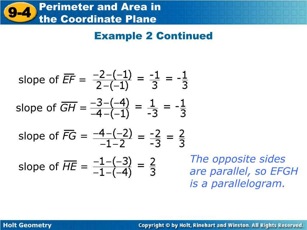 PPT Warm Up Use the slope formula to determine the slope of each line