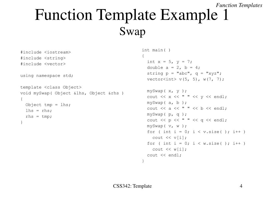PPT CSS342 Template PowerPoint Presentation, free download ID4065634