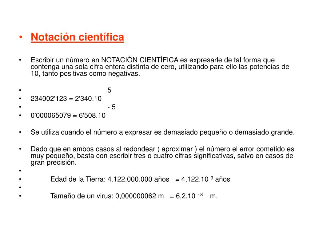PPT TEMA 10 NOTACIÓN CIENTÍFICA PowerPoint Presentation, free