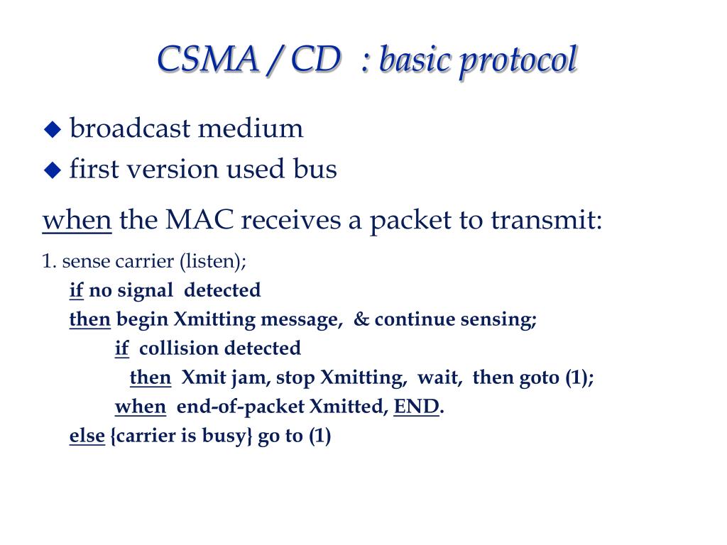 PPT CS3505 Loca Area Networks CSMA/CD IEEE 802.3 and LAN
