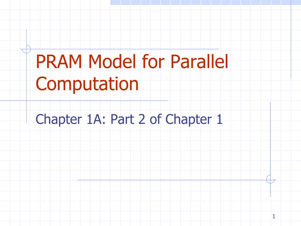 PPT PRAM Model for Parallel Computation PowerPoint Presentation, free