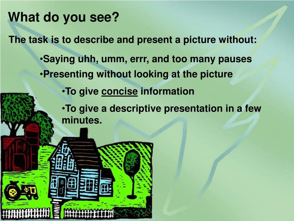 PPT DESCRIBING PowerPoint Presentation, free download ID4074429