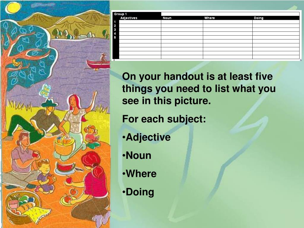 PPT DESCRIBING PowerPoint Presentation, free download ID4074429